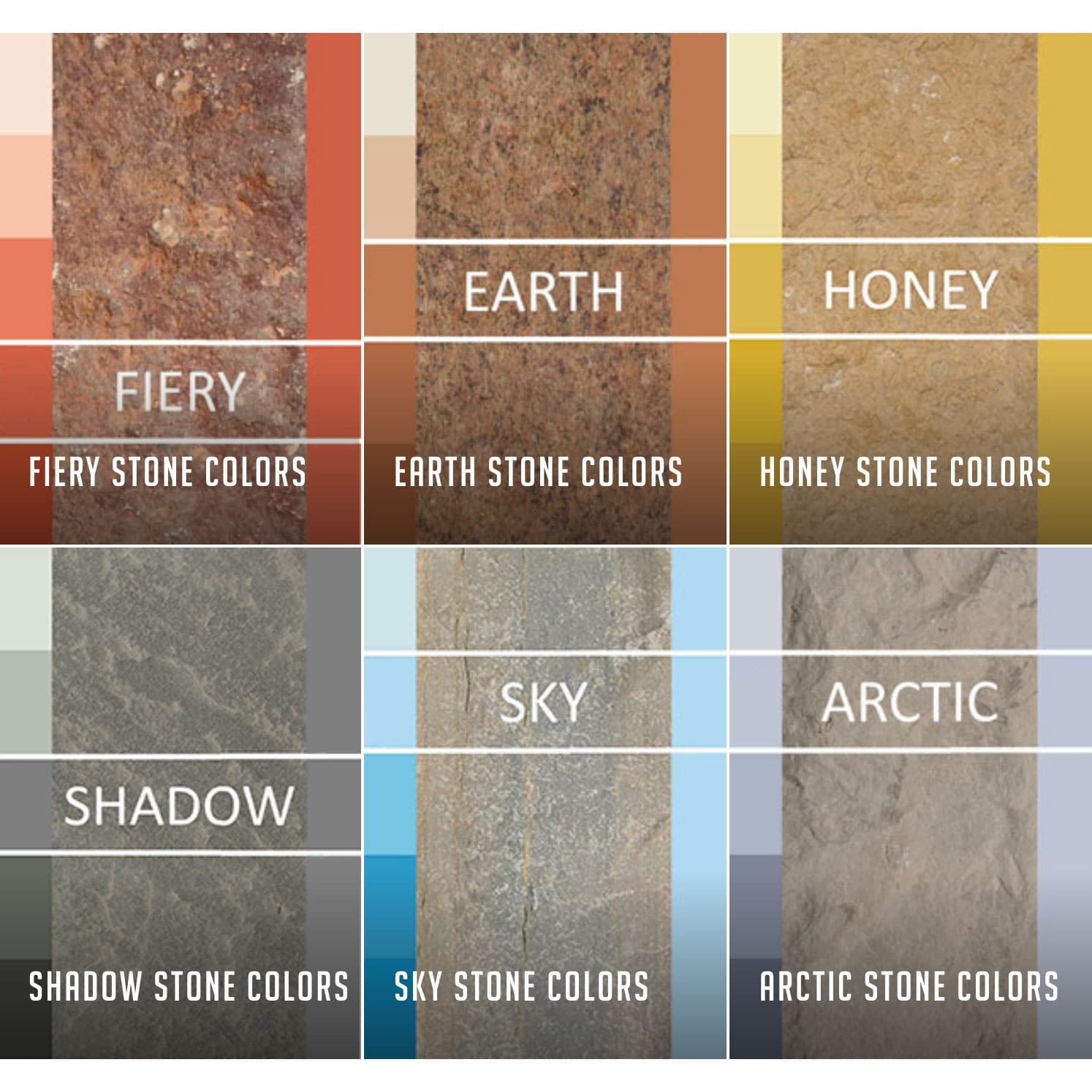 Design with Natural Stone Colors - Stone Veneers, Cut & Landscape Stone ...