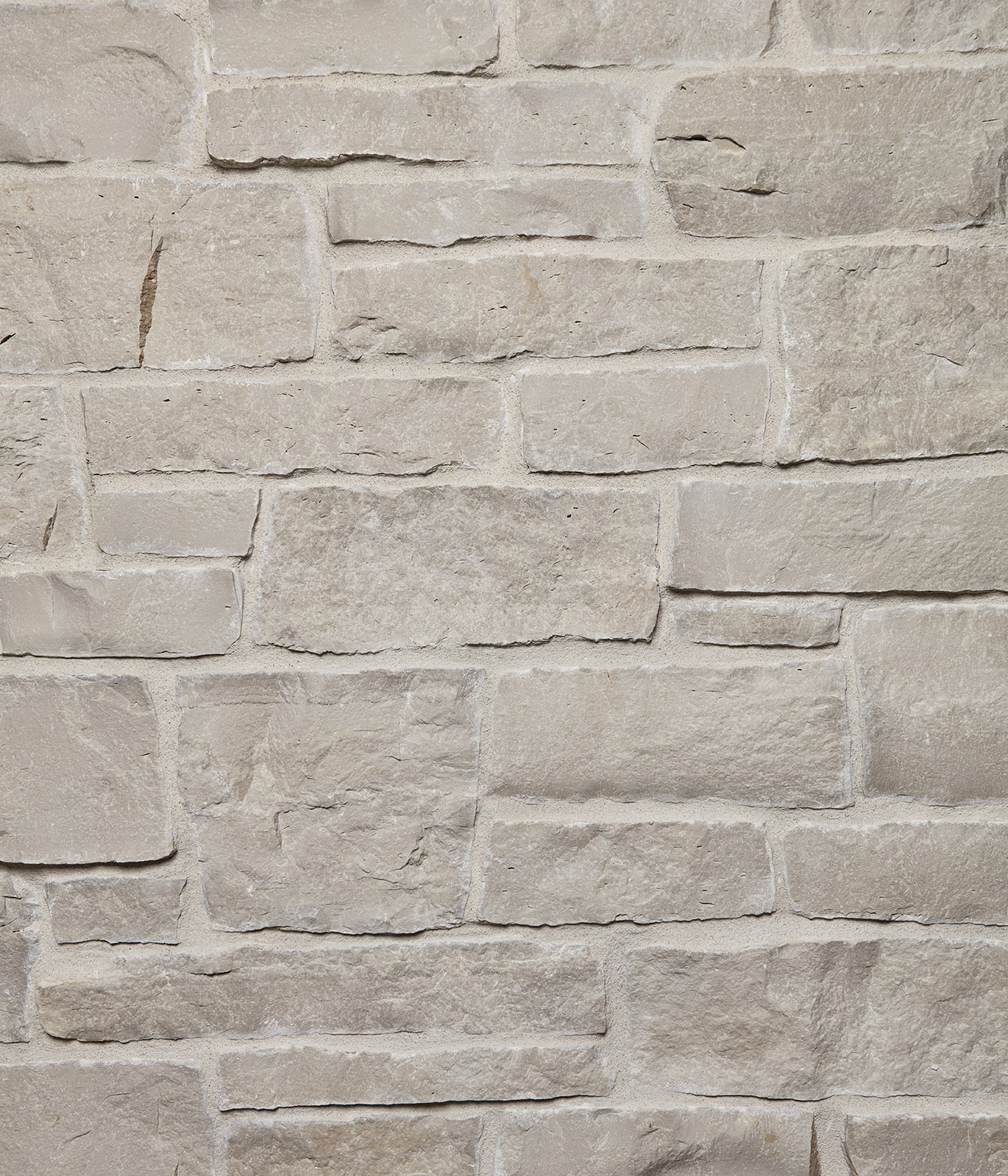 White Country Squire full stone veneer thin stone siding masonry cladding  Buechel Stone