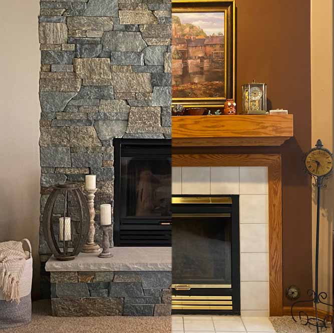 Interior Stone Veneers | Living Room Fireplace Stone,  Kitchen & Bedroom Ideas, Accent Wall Stone and More